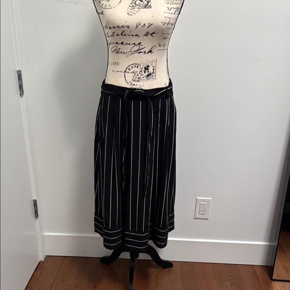 NWT Banana Republic Black and White Striped Women's Skirt